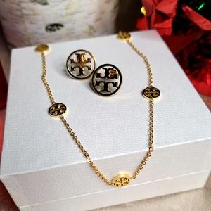 Tory Burch necklace and earrings set